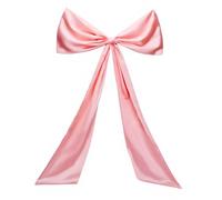 NICENEEDED 25.59" x 43.34" Giant Bow Decoration, Extra Big Satin Bow Themed Room Decor, Wedding Car Hanging Decorative Bows for Coquette Bacheloratte Bridal Christmas