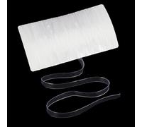 NICENEEDED 25 Yards Clear Elastic Strap, Stretchy Bikini Bra Transparent Strap, 4mm Width Invisible Bra Shoulder Strap for Lingerie Dance Bra Swimwear Cloth Sewing Project