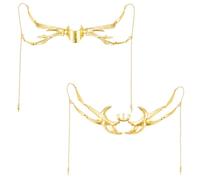 NICENEEDED 2PCS Cyber Punk Masquerade Mask for Men Women, Mardi Gras Mask Facial Munson Mask, Party Mask Face Accessories