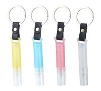 NICENEEDED 3 ML Mini Spray Bottle with Keychain, Empty Refillable Perfume Travel Bottle, Plastic Water Sprayer Bottle Hand Sample Tube Travel Makeup Liquid Container 4 PCS
