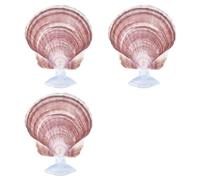 NICENEEDED 3 PCS Betta Hammock Shells, Betta Resting Spot Shell Bed with Suction Cups for Aquarium Small Fish, Hideout Habitat for Beta Fish Sleeping Resting Hiding Playing