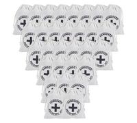 NICENEEDED 30 Pack Bachelorette Bags Cotton, 7" x 5" Bridal Shower Pouches with Drawstring, Cross Gift Bag Wedding Supplies for Bridesmaid Gift