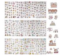 NICENEEDED 30 Sheets Pet Planet Laser Stickers, Self Adhesive Photocard Sticker with Panda Cat, Cute Aesthetic Kpop Deco sticker for Journaling Arts Crafts Scrapbook Toploaders