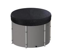 NICENEEDED 32 Inch Outdoor Ice Bath Cover, Waterproof 210D Oxford Fabric Bathtub Foldable Cover Portable Cold Plunge Tub Covers, Dust Proof Ice Bath Cover Lid for Indoor Outdoor