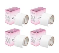 NICENEEDED 4 Rolls Self Adhesive Silk Nail Wrap Set, Easy Trimerable Nail Tips Repair Bandage Tape, Nail Art Extension Fiberglass Stickers Nail Protector Tools for Nail Design