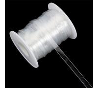 NICENEEDED 40 Yards Clear Elastic Strap, Stretchy Bikini Bra Transparent Strap, 6mm Width Invisible Bra Shoulder Strap for Lingerie Dance Bra Swimwear Cloth Sewing Project