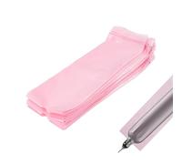 NICENEEDED 400 Pcs Tattoo Pen Machine Covers, Disposable Tattoo Machine Sleeves Tattoo Machine Protect Film Pink Plastic Pen Type Bags Machine Pen Hand Grip Sleeves for Tattoo Supplies