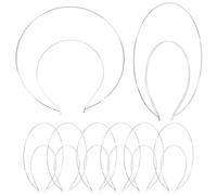NICENEEDED 6 Pack 2 Layer Metal Silver Queen Goddess, Angel Halo Crown Headband Thin Hairbands Tiara Hair Hoops, DIY Craft Plain Base Wedding Headpieces Prom Halloween Party Hair Accessories