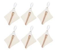 NICENEEDED 6 PCS 4.7" x 4.7" Mesh Laundry Bags, Mini Triangle Lingerie Machine Washing Pouch, Portable Travel Clothing Drying Organize Bag for Blouse Hosiery