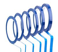 NICENEEDED 6 Rolls Blue Vinyl Masking Tape, Pinstripe Tape Fine Line Tape, Fineline Masking Tape Painters Tape for Automotive Car Auto Paint Curves