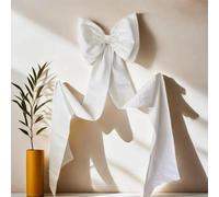 NICENEEDED 70" Giant Bow Decoration, Extra Big Satin Bow Themed Room Decor, Wedding Car Hanging Decorative Bows for Coquette Bacheloratte Bridal Christmas