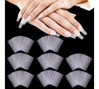 NICENEEDED 80 Pcs Nail Extension Silk Fiberglass, Nail Wrap Fiber Stickers, Nail Care Fiberglass Non-Woven French Nail Warp Nail Art Quick Extension for Gel Extension Nail Art Tools