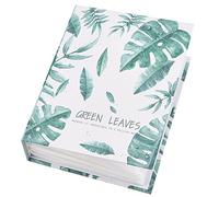 NICENEEDED 80 Slots Leaf Nail Art Sticker Storage Book, Empty Nail Sticker Photo Collection Album, Large Capacity Nail Decals Organizer DIY Tools for Nail Art Sticker