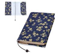 NICENEEDED A5 Size Small Canvas Paperback Book Cover Protector Paperbacks Fabric Book Sleeve Cover Protector Book Covers for Hardcover Softcover Book Novels (Scattered Flower)
