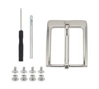 NICENEEDED Belt Buckle Replacement Tools Set, Vintage Leather Belt Buckles with Hole Opening Tool, Retro Removable Single Prong Belt Replace Buckles Accessories Kit