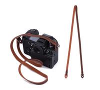 NICENEEDED Camera Shoulder Neck Strap, Brown Leather Camera Straps, Adjustable Length Vintage Neck Shoulder Slim Camera Strap Suitable for Mirrorless Compact Cameras