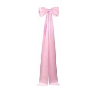NICENEEDED Detachable Satin Bow Train, 174 cm Extra Long Big Bow Removable Sweep Train Waist Sash Belt, Separate Pink Bowknot Train for Wedding Formal Dress Christmas Decoration