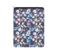 NICENEEDED Floral Printed Book Cover-Protector, Washable, Waterproof, Multifunctional Book Sleeve with Zipper