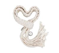NICENEEDED Handfasting Cord for Wedding, Rustic Wedding Lasso Lazos Wedding Cord with Pendants, Cotton Wedding Lasso Rope Traditional Celtic Pattern Handfasting Cord