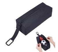 NICENEEDED Pickleball Ball Holder Bag, Portable Tennis Ball Pouch, Pickle Ball Carrying Storage Bag Waist Bag with Hook Pickleball Accessories Sport Gear Holds 3 Pcs Regular Pickleball Ball