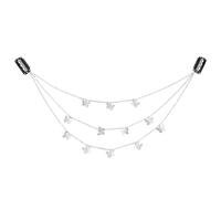 NICENEEDED Silver Butterfly Hair Chain, Butterfly Tassel Hair Clips, Butterfly Hair Pin for Braids Wedding Headband Boho Head Chain Hair Jewelry Decorative Headpieces Fairy Hairhoop Hair Accessories
