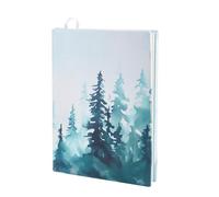 NICENEEDED Stretchable Book Cover, Tree Print Book Sleeve, Elastic Stretchy Wraps Protector Washable Protective Book Case Suitable Fit Most Hardcover