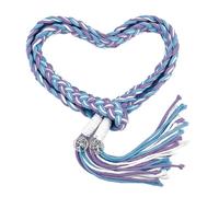 NICENEEDED Wedding Handfasting Cord, Blue Rustic Wedding Lasso Lazos Wedding Cord, Cotton Rope Traditional Celtic Pattern Handfasting Rope