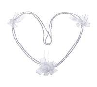 NICENEEDED Wedding Lasso Rope, Handfasting Cord with White Rose, Traditional Wedding Lasso for Ceremonies & Photoshoots, 320cm