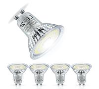 NICEOO GU10 LED Bulbs Dimmable, Cool White 6000K, 6W 655LM, 75W Halogen Spotlight Equivalent, Energy Saving Light Bulbs, PAR16 Spotlight Bulb, AC 230V, 120° Beam Angle, Pack of 6