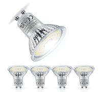 NICEOO GU10 LED Bulbs Dimmable, Daylight White 5000K, 6W 655LM, 75W Halogen Equivalent, Energy Saving Light Bulbs, PAR16 Spotlight Bulb, AC 230V, 120° Beam Angle, Pack of 6