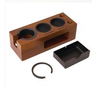 NICEPRING Espresso Tamping Station Tamper Box, 8 in 1 Coffee Organizer Box Fit for 51mm 53mm 54mm 58mm Espresso Tamper Distributor Portafilter Puck Screen Accessories Storage