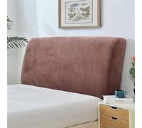 NICEQT Bed Headboard Cover/Slipcover, Velvet Stretch Bed Head Cover For Single/King/Double Bed Backrest Dustproof Protective Cover Headboards Decoration (Color : Brown, Size : 180cm)