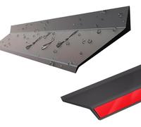 NICEQT Black Door Rubber Rain Drip Guard, Self-adhesive Window Water Barrier, Window Flashing Rain Deflector Strip, Sill Waterproofing, Door Rain Guards Sun-Resistant, Weather Resistance(5.5cmx1.5M)