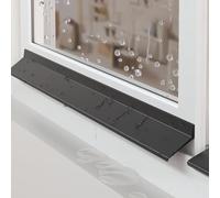 NICEQT Door And Window Rain Guards Rubber, Bendable Rain Drip Edge Diverter, Multifunctional Self-adhesive Door Rubber Rain Drip Guard For Windows Drip Cap Rain Deflector(5.5cm,1m(3.3ft))