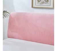 NICEQT Headboard Cover/Slipcover, Velvet Stretch Head Cover for Single/King/Double Backrest, Dustproof Protective Cover, Headboards Decoration (Pink, 150cm)