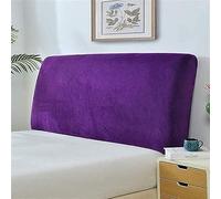 NICEQT Headboard Cover/Slipcover, Velvet Stretch Head Cover For Single/King/Double Backrest, Dustproof Protective Cover, Headboards Decoration (Color: Purple, Size: 180cm)