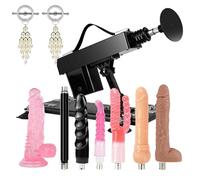 NICEQT Multiple Frequencies The Four Bases at Various Angles are Stable and Non-Slip,Set Machine Black