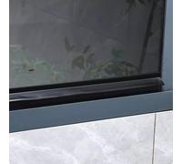 NICEQT Self-Adhesive Window Gap Water Barrier,Rubber Window Water Barrier Black Door Rubber Rain Drip Guard For Windows Drip Cap Rain Deflector(4.5cm,1m(3.3ft))