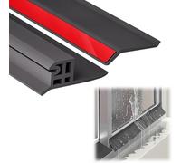 NICEQT Window Weather Seal Strip Rain Guard to Prevent Water Leakage, Sill Guard for Rain Leakage Protection，Self-Adhesive Rubber Strip for Windows(4.5cm,1m(3.3ft))