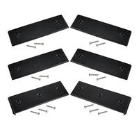 NICERINC Boat Trailer Bunk Slide Pads and Boat Trailer Glide Bunk Enders，Boat Trailer Bunk for Launching & Loading Boat on/Off Trailer Easier,Boat Trailer Bunk Slicks （Black,3" x 10"
