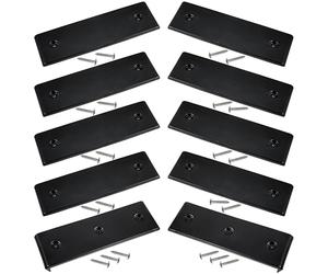 NICERINC Boat Trailer Bunk Slide Pads and Boat Trailer Glide Bunk Enders，Boat Trailer Bunk for Launching & Loading Boat on/Off Trailer Easier,Boat Trailer Bunk Slicks （Black,3" x 10"
