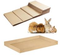 NICERINC PET Guinea Pig Cage Liners,Disposable Large Liner Bag for Guinea Pig Cage Bottom,Water-Resistant Kraft Paper, Biodegradable,Guinea Pig Cage Accessories, 48"x 24" (8 Pack)