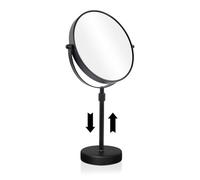Nicesail Mirror for Dressing Table 10x Magnifying Mirror - Height Adjustable - Free Standing - Black - Perfect for Make-up and Shaving,Hotel,Diameter 8 Inches