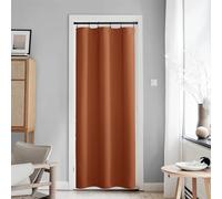 NICETOWN Burnt Orange Curtain for French Door - Thermal Insulated Room Darkening Doorway Curtain, Rod Pocket Noise Reducing Single Door Panel, 42 x 80 Inches, 1 Panel