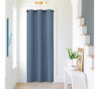 NICETOWN Doorway Curtain for Living Room Thermal Insulated Door Blinds for Door Screen, Accordion Insulated Privacy Door Window Curtain for Bedroom, 42" Wide x 95" Length, 1 Panel, Stone Blue