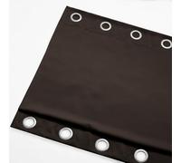 NICETOWN Outdoor Curtain 95 Long for Patio Waterproof, Thermal Insulated Blackout Curtain/Drape with Grommets on Top and Bottom for Indoors and Outdoors (1 Piece, 52 Inch by 95 Inch, Toffee Brown)