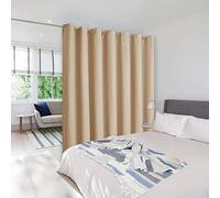 NICETOWN Room Divider Heavy Curtain Screen Partitions, Basement Hospital Medical Clinic Spa Lab Cubicle Divider Privacy Screen, Patio Door Curtain (Biscotti Beige, 1 Panel, 8.3ft Wide x 12ft Long)
