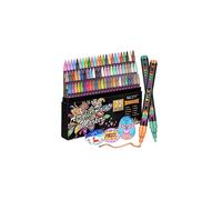 NICETY Acrylic Paint Pens Set - 72 Colours Paint Markers for Rock Painting Stone Glass Ceramic Wood Metal Fabric - 0.7mm Extra Fine Tip Water Based