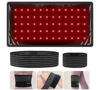 NICEUS Portable Cordless Red Light Therapy Belt with Infrared Heating for Body - Ideal for Back Shoulder Waist Knee and Legs; Rechargeable and Comfort at Home or On-The-Go