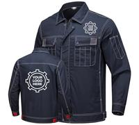 Nicevhljac Personalised Welding Work Jacket Custom Your Logo Unisex Ripstop Coat Breathable Durable Corporate Uniform Wear